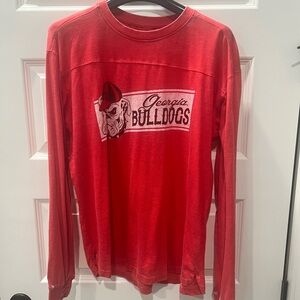 Press box by Royce Apparel Georgia Bulldog LS Tshirt Size M